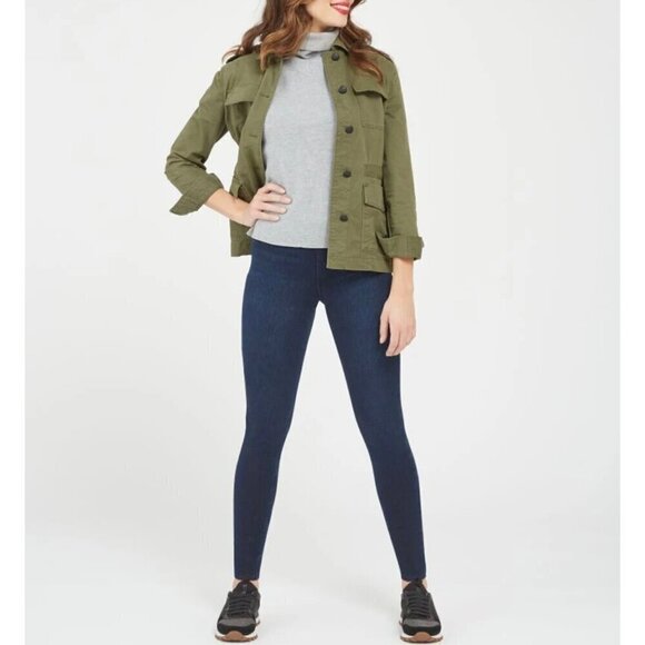 Spanx Jean-Is Ankle Legging Pull On jegging jeans size 1X stretchy pockets - Picture 2 of 9